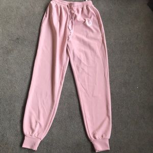 Pink sweatpants